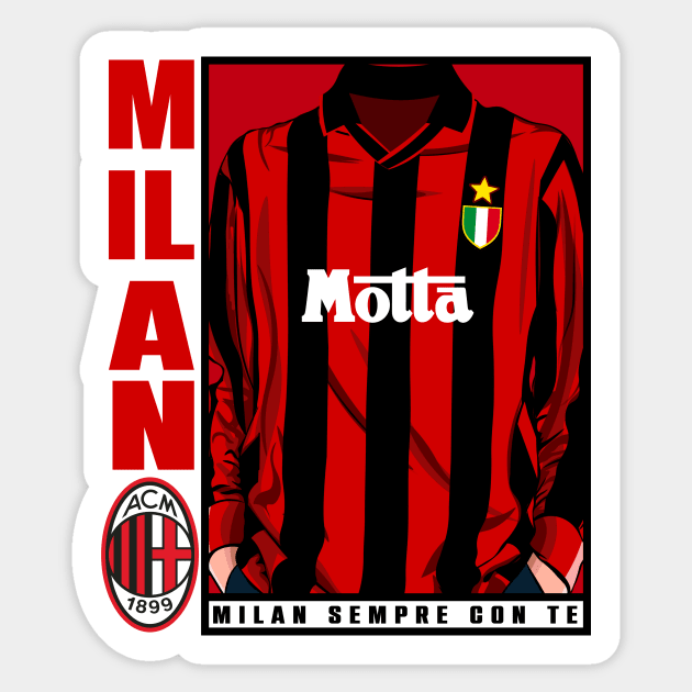 Milan ever Conte Sticker by lounesartdessin